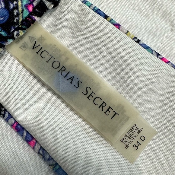 Victoria's Secret Pink and Blue Halter Bikini Set Size 34D - Picture 7 of 13